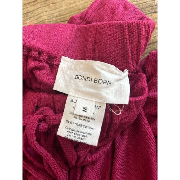 Bondi Born Geneva Modal Silk Pants Mulberry Pink Womens Size Medium - Picture 5 of 6
